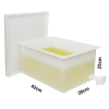 Bel-Art Heavy Duty Polyethylene Rectangular Tank With Top Flanges And Faucet;16.5 X 11 X 10 IN